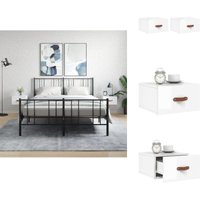 Vidaxl - Wand-Nachttische 2 Stk. Hochglanz-Weiß 35x35x20 cm - Wandregal - Wohnzimmerdeko - Nachtkästchen - Regal Weiß - Hängeschrank Vidaxl - Wand-Nachttische 2 Stk. Hochglanz-Weiß 35x35x20 cm - Wandregal - Wohnzimmerdeko - Nachtkästchen - Regal Weiß - Hängeschrank von VIDAXL