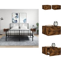Wand-Nachttische 2 Stk. Räuchereiche 35x35x20 cm - Wandregal - Wohnzimmerdeko - Hängeschrank - Schlafzimmermöbel - Nachtkästchen Wand-Nachttische 2 Stk. Räuchereiche 35x35x20 cm - Wandregal - Wohnzimmerdeko - Hängeschrank - Schlafzimmermöbel - Nachtkästchen von VIDAXL