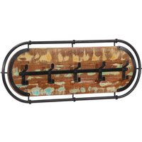Wandgarderobe mit 5 Haken Altholz Massiv Vidaxl 594641 von VIDAXL