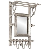 Vidaxl - Wandgarderobe mit Kleiderhaken Aluminium von VIDAXL