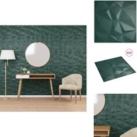Wandpaneele 24 Stk. Grün 50x50 cm xps 6 m² Diamant - Wandpaneele - XPS-Wände - Wandschmuck - 3D-Tapete - Wohnwände von VIDAXL