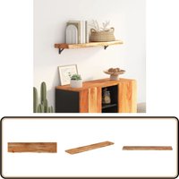 Wandregal 100x20x3,8 cm Rechteckig Massivholz Akazie Baumkante - Vidaxl Wandregal 100x20x3,8 cm Rechteckig Massivholz Akazie Baumkante - Vidaxl von VIDAXL
