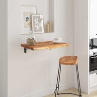 Wandregal 50x40x2,5 cm Rechteckig Massivholz Akazie Baumkante Vidaxl von VIDAXL