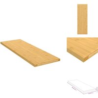 Wandregal 60x20x1,5 cm Bambus - Bambus Regal - Wandregal - Deko Regal - Badezimmer Regal - Wohnraum Organisation von VIDAXL