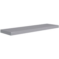 Schwebendes Wandregal Wandboard Grau 90x23,5x3,8 cm MDF vidaXL von BONNEVIE