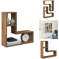 Wandregale 2 Stk. Altholz-Optik 50x15x50 Holzwerkstoff - Wandregal - Wandregale - Würfelaufbewahrung - Würfelregal Wandregale 2 Stk. Altholz-Optik 50x15x50 Holzwerkstoff - Wandregal - Wandregale - Würfelaufbewahrung - Würfelregal von VIDAXL