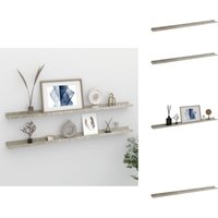Wandregale 2 Stk. Betongrau 115x9x3 cm - Wandregal - Betongrau - Regal - Möbel - Wohnzimmerdeko von VIDAXL