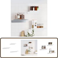 Wandregale 3 Stk. Silbern Edelstahl - Vidaxl von VIDAXL