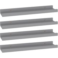 Vidaxl - Wandregale 4 Stk. Grau 40x9x3 cm 149450 Vidaxl - Wandregale 4 Stk. Grau 40x9x3 cm 149450 von VIDAXL