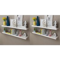 Wandregale 4 Stk. Weiß 120 cm - Vidaxl von VIDAXL