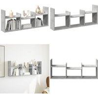 Wandschrank 100x18x40 cm Betongrau Holzwerkstoff - Vidaxl Wandschrank 100x18x40 cm Betongrau Holzwerkstoff - Vidaxl von VIDAXL