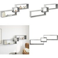 Wandschrank 158x18x53 cm Betongrau Holzwerkstoff - Vidaxl Wandschrank 158x18x53 cm Betongrau Holzwerkstoff - Vidaxl von VIDAXL