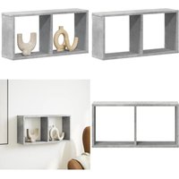 Wandschrank 60x16x30 cm Betongrau Holzwerkstoff - Vidaxl Wandschrank 60x16x30 cm Betongrau Holzwerkstoff - Vidaxl von VIDAXL