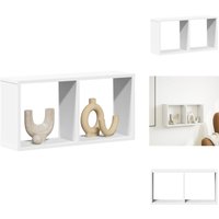 Wandschrank 60x16x30 cm Weiß Holzwerkstoff - Wandschrank - Wandschränke - Hängeschrank - Hängeschränke Wandschrank 60x16x30 cm Weiß Holzwerkstoff - Wandschrank - Wandschränke - Hängeschrank - Hängeschränke von VIDAXL