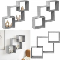Wandschrank 78x18x71 cm Grau Sonoma Holzwerkstoff - Vidaxl Wandschrank 78x18x71 cm Grau Sonoma Holzwerkstoff - Vidaxl von VIDAXL