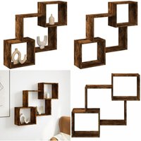 Wandschrank 78x18x71 cm Räuchereiche Holzwerkstoff - Vidaxl Wandschrank 78x18x71 cm Räuchereiche Holzwerkstoff - Vidaxl von VIDAXL