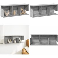 Wandschrank 80x20x30 cm Grau Sonoma Holzwerkstoff - Vidaxl Wandschrank 80x20x30 cm Grau Sonoma Holzwerkstoff - Vidaxl von VIDAXL