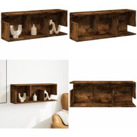 Wandschrank 80x20x30 cm Räuchereiche Holzwerkstoff - Vidaxl Wandschrank 80x20x30 cm Räuchereiche Holzwerkstoff - Vidaxl von VIDAXL