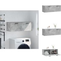 Vidaxl - Wandschrank Betongrau 100x36,5x35 cm Holzwerkstoff - Hängeschrank - Wandschrank - Aufbewahrungsraum - Wohnzimmermöbel - Schlafzimmermöbel Vidaxl - Wandschrank Betongrau 100x36,5x35 cm Holzwerkstoff - Hängeschrank - Wandschrank - Aufbewahrungsraum - Wohnzimmermöbel - Schlafzimmermöbel von VIDAXL