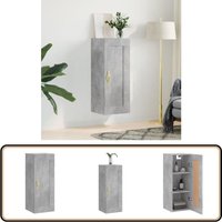 Vidaxl - Wandschrank Betongrau 34,5x34x90 cm Holzwerkstoff - Wandschrank - Beton Grau - Regal - Aufbewahrung - Garderobe Vidaxl - Wandschrank Betongrau 34,5x34x90 cm Holzwerkstoff - Wandschrank - Beton Grau - Regal - Aufbewahrung - Garderobe von VIDAXL