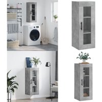 Wandschrank Betongrau 34,5x34x90 cm - Sideboard - Wandschrank - Aufbewahrungsschrank - Regal - Möbel - Home & Living Wandschrank Betongrau 34,5x34x90 cm - Sideboard - Wandschrank - Aufbewahrungsschrank - Regal - Möbel - Home & Living von VIDAXL