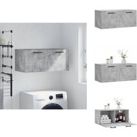 Vidaxl - Wandschrank Betongrau 80x36,5x35 cm Holzwerkstoff - Hängeschrank - Wandschrank - Regal - Aufbewahrungsraum - Wohnzimmermöbel Vidaxl - Wandschrank Betongrau 80x36,5x35 cm Holzwerkstoff - Hängeschrank - Wandschrank - Regal - Aufbewahrungsraum - Wohnzimmermöbel von VIDAXL