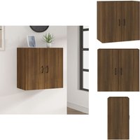 Vidaxl - Wandschrank Braun Eichen-Optik 60x31x60 cm Holzwerkstoff - Hängeschrank - Wandschrank - Aufbewahrungsraum - Wohnzimmer Dekoration Vidaxl - Wandschrank Braun Eichen-Optik 60x31x60 cm Holzwerkstoff - Hängeschrank - Wandschrank - Aufbewahrungsraum - Wohnzimmer Dekoration von VIDAXL