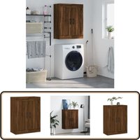 Wandschrank Braun Eichen-Optik 69,5x34x90 cm Holzwerkstoff - Hängeschrank - Wandschrank - Sideboard - Holzmöbel - Eiche Dekor von VIDAXL