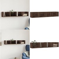 Wandschrank Braun Eichen-Optik 99x18x16,5 cm Holzwerkstoff - Wandregal - Regal - Hängeschrank - Holzschrank - Wohnwand - Home & Living Wandschrank Braun Eichen-Optik 99x18x16,5 cm Holzwerkstoff - Wandregal - Regal - Hängeschrank - Holzschrank - Wohnwand - Home & Living von VIDAXL