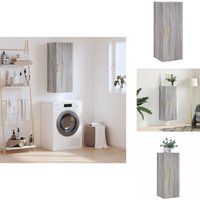Wandschrank Grau Sonoma 34,5x34x90 cm - Hängeschrank - Wandschrank - Regal - Aufbewahrung - Grau Sonoma Wandschrank Grau Sonoma 34,5x34x90 cm - Hängeschrank - Wandschrank - Regal - Aufbewahrung - Grau Sonoma von VIDAXL