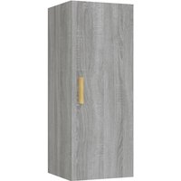 Bonnevie - Wandschrank Badschrank Grau Sonoma 34,5x34x90 cm Holzwerkstoff vidaXL von BONNEVIE