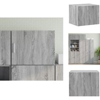 Wandschrank Grau Sonoma 50x42,5x40 cm Holzwerkstoff - Wandregal - Hängeschrank - Regal Grau - Wohnzimmer Deko - Garderobe von VIDAXL