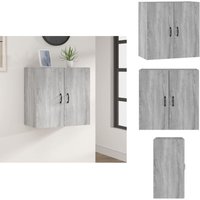 Wandschrank Grau Sonoma 60x31x60 cm Holzwerkstoff - Hängeschrank - Wandschrank - Aufbewahrungsraum - Regal - Wohnzimmer Dekoration Wandschrank Grau Sonoma 60x31x60 cm Holzwerkstoff - Hängeschrank - Wandschrank - Aufbewahrungsraum - Regal - Wohnzimmer Dekoration von VIDAXL