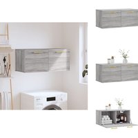 Vidaxl - Wandschrank Grau Sonoma 80x36,5x35 cm Holzwerkstoff - Hängeschrank - Wandschrank - Regal - Aufbewahrungsraum - Wohnzimmerdeko Vidaxl - Wandschrank Grau Sonoma 80x36,5x35 cm Holzwerkstoff - Hängeschrank - Wandschrank - Regal - Aufbewahrungsraum - Wohnzimmerdeko von VIDAXL