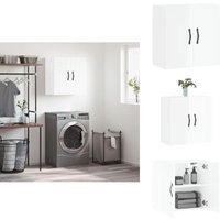 Vidaxl - Wandschrank Hochglanz-Weiß 60x31x60 cm Holzwerkstoff - Hängeschrank - Wandschrank - Aufbewahrungsraum - Wohnzimmermöbel - Schlafzimmermöbel von VIDAXL