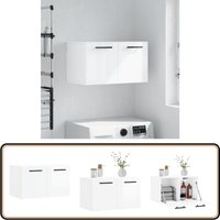Wandschrank Hochglanz-Weiß 60x36,5x35 cm Holzwerkstoff - Hängeschrank - Wandschrank - Holzwerkstoffschrank - Weißer Schrank - Wohnzimmermöbel Wandschrank Hochglanz-Weiß 60x36,5x35 cm Holzwerkstoff - Hängeschrank - Wandschrank - Holzwerkstoffschrank - Weißer Schrank - Wohnzimmermöbel von VIDAXL