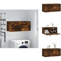 Vidaxl - Wandschrank Räuchereiche 80x36,5x35 cm Holzwerkstoff - Hängeschrank - Wandschrank - Regal - Aufbewahrungsraum - Wohnzimmermöbel Vidaxl - Wandschrank Räuchereiche 80x36,5x35 cm Holzwerkstoff - Hängeschrank - Wandschrank - Regal - Aufbewahrungsraum - Wohnzimmermöbel von VIDAXL