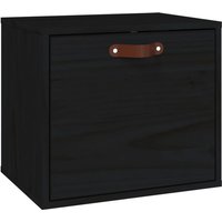 Wandschrank Schwarz 40x30x35 cm Massivholz Kiefer Vidaxl von VIDAXL