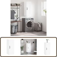 Vidaxl - Wandschrank Weiß 34,5x34x90 cm Holzwerkstoff - Wandschrank - Holzschrank - Garderobe - Aufbewahrungsschrank - Weißer Schrank Vidaxl - Wandschrank Weiß 34,5x34x90 cm Holzwerkstoff - Wandschrank - Holzschrank - Garderobe - Aufbewahrungsschrank - Weißer Schrank von VIDAXL