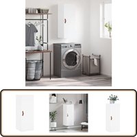 Wandschrank Weiß 34,5x34x90 cm - Wandschrank - Holzschrankküche - Aufbewahrungsschrank - Garderobenregal - Regalwand Wandschrank Weiß 34,5x34x90 cm - Wandschrank - Holzschrankküche - Aufbewahrungsschrank - Garderobenregal - Regalwand von VIDAXL