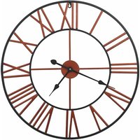 Bonnevie - Wanduhr Metall 58 cm Rot vidaXL681322 von BONNEVIE