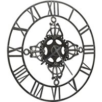 Wanduhr Silbern 78 cm Metall vidaXL Wanduhr Silbern 78 cm Metall vidaXL von VIDAXL