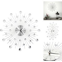 Vidaxl - Wanduhren - Living Wanduhr mit Quarzwerk Modernes Design 50 cm - Silber von VIDAXL