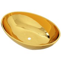 Waschbecken,Handwaschbecken 40 x 33 x 13,5 cm Keramik Golden vidaXL von BONNEVIE