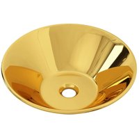 Waschbecken 42 x 14 cm Keramik Golden Vidaxl Waschbecken 42 x 14 cm Keramik Golden Vidaxl von VIDAXL