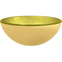 VidaXL Waschbecken Hartglas 30x12 cm Golden von RICEEL