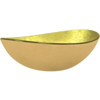 VidaXL Waschbecken Hartglas 54,5x35x15,5 cm Golden von RICEEL