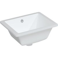 Waschbecken Weiß 39x30x18,5 cm Rechteckig Keramik vidaXL Waschbecken Weiß 39x30x18,5 cm Rechteckig Keramik vidaXL von VIDAXL