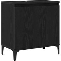Waschbeckenunterschrank Schwarz Eiche 58x33x60 cm Holzwerkstoff Vidaxl Waschbeckenunterschrank Schwarz Eiche 58x33x60 cm Holzwerkstoff Vidaxl von VIDAXL
