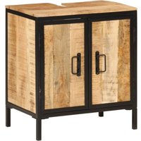 vidaXL Waschbeckenunterschrank 55x35x60 cm Massivholz Mango und Eisen vidaXL Waschbeckenunterschrank 55x35x60 cm Massivholz Mango und Eisen von VIDAXL